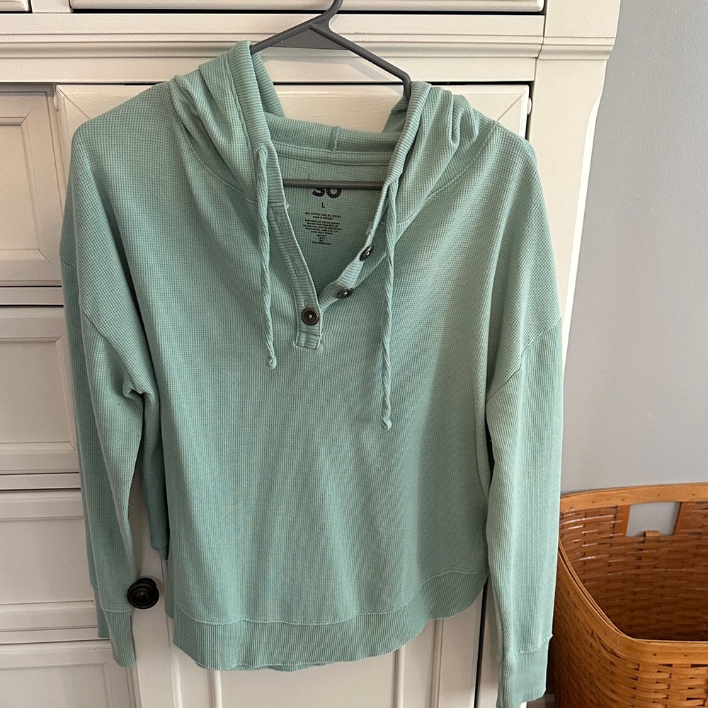 SO Light Green Knit Top